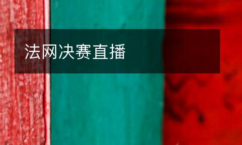 法網(wǎng)決賽直播