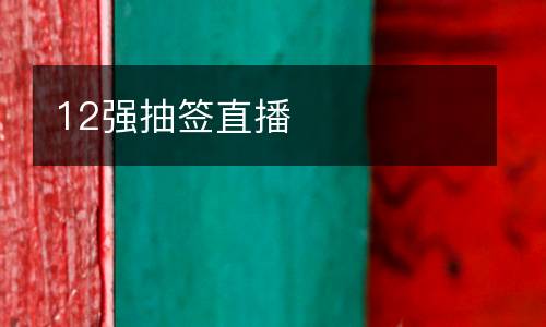 12強(qiáng)抽簽直播