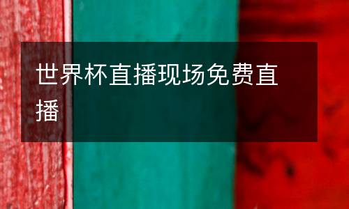 世界杯直播現(xiàn)場免費(fèi)直播