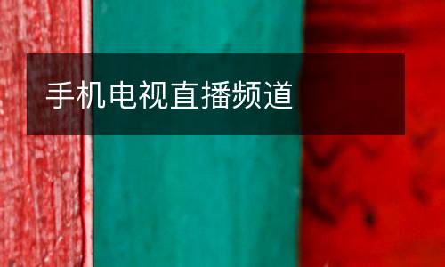 手機(jī)電視直播頻道